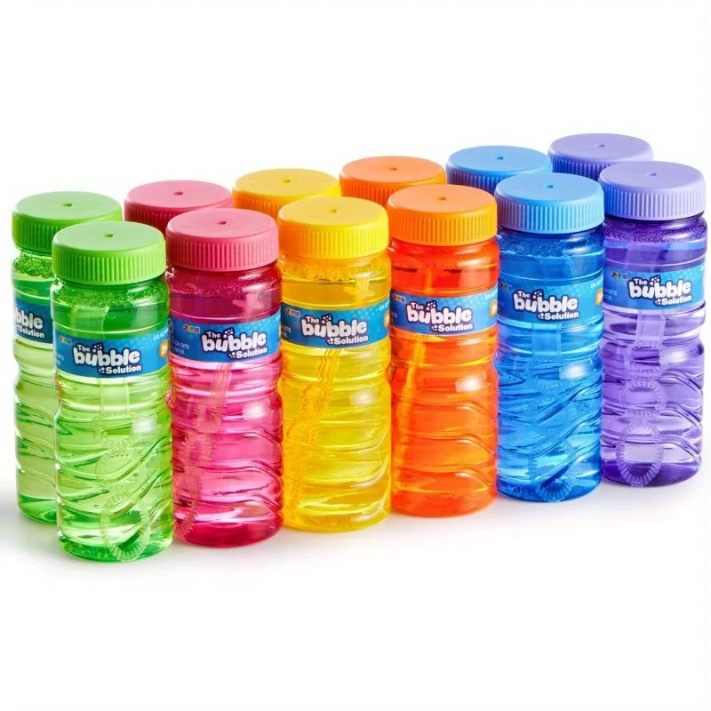 Sloosh Seifenblasenflaschen 12 Stück (4oz Lösung) Seifenblasenstab Großpackung Sommer-Outdoor-Spielzeug Geschenk für Kinder Partyzubehör – Detail 8