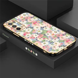 Luxurious Floral Plating Soft Shockproof Phone Case for A92S (Black-240)