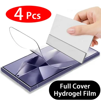4 pezzi pellicola idrogel protezione schermo a copertura totale per Samsung Galaxy S23 S10 S20 S21 S22 S24 Ultra Plus FE A14 A23 A34 A54 pellicola