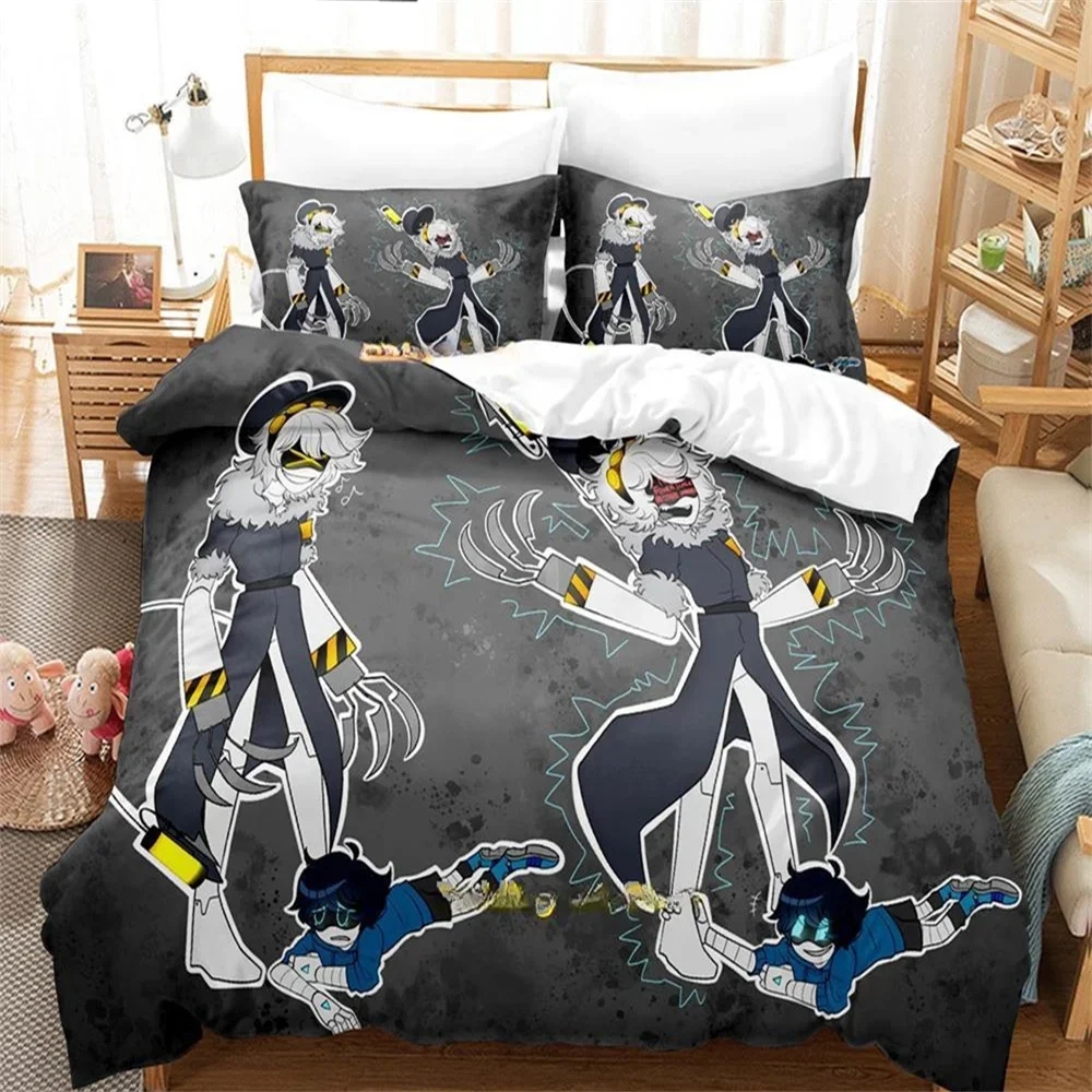 M-Murder Drones Cartoon Print Bedding Sets Exquisite Bed Supplies Set Duvet Cover Bed Comforter Set Bedding Luxury Birthday Gift