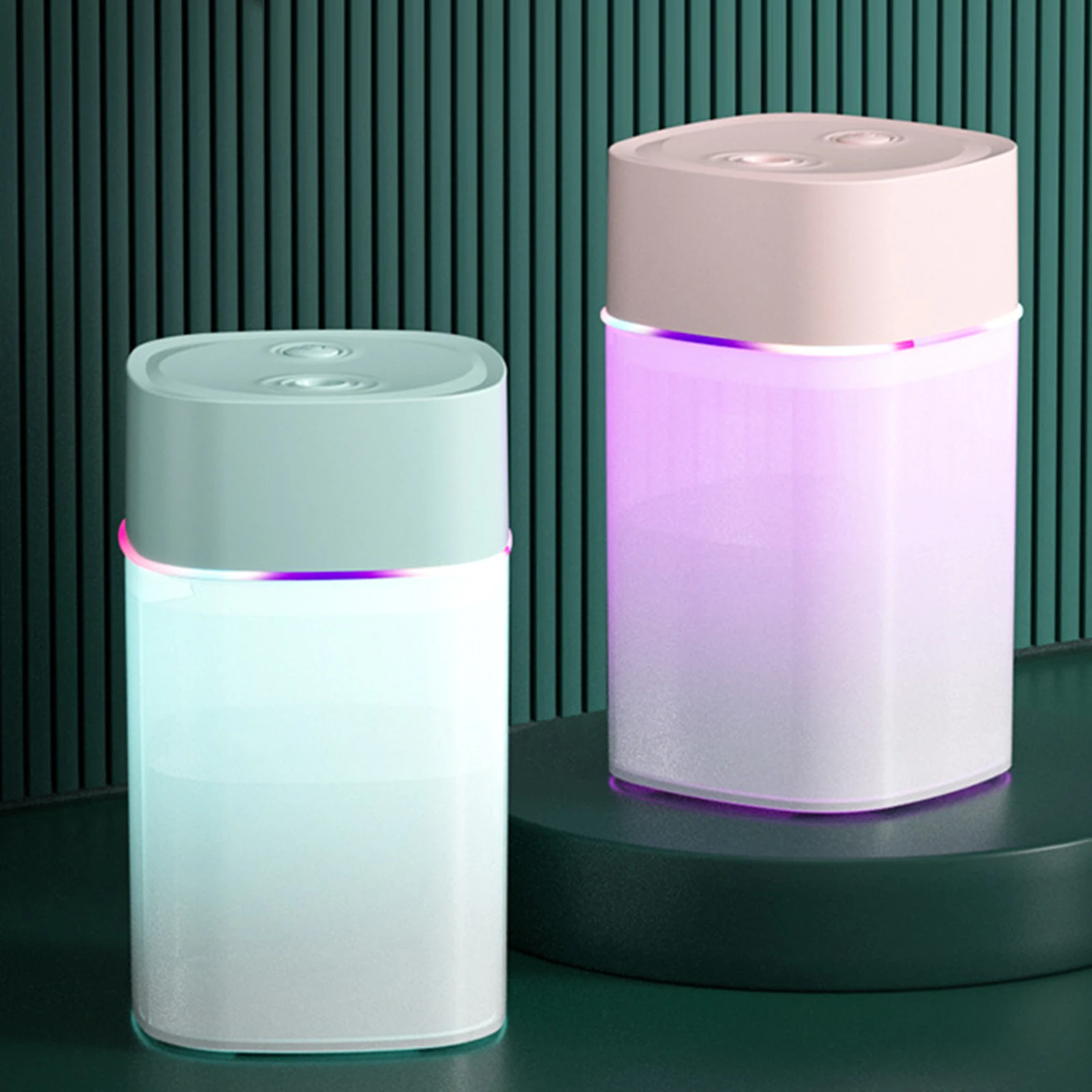 400ml Mini Air Humidifier for Car Essential Oil Aroma Diffuser Atmosphere Night Light Aromatherapy Usb Household Car Humidifier