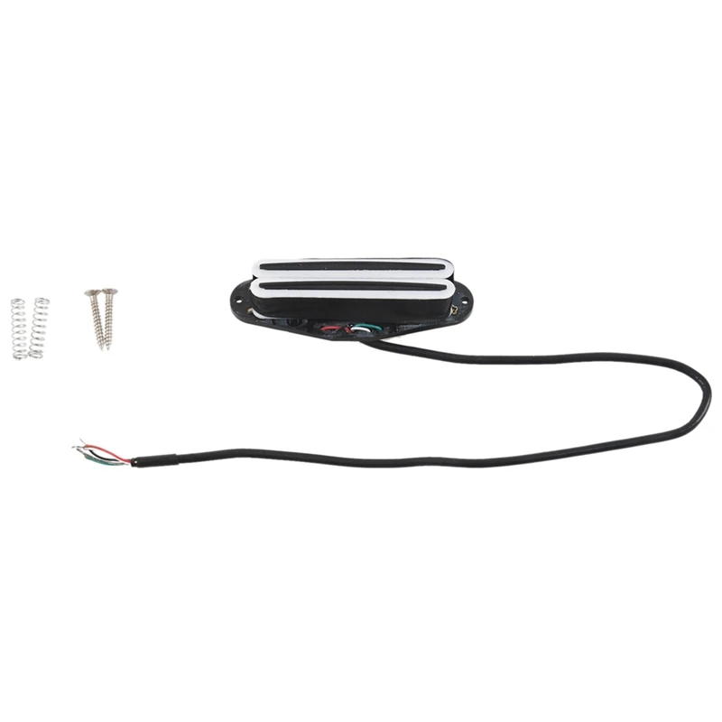 2X Dual Hot Rail Blaster Humbucker Pickup Per Chitarra Elettrica Stratocaster St Tele Strat Squier, Corpo Con Binari Neri