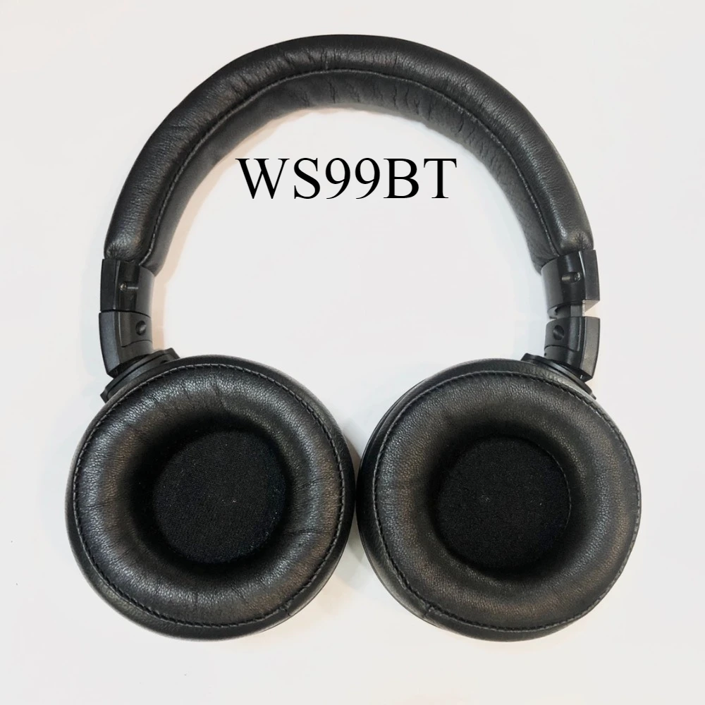 (이어컵만 해당) 오디오테크니카 WS660BT WS99BT WS990BT SR50BT용 교체용 헤드밴드 및 이어패드, 양가죽 세트