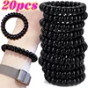 1/20pcs Telephone Wire Cord Hair Ring women Girls Elastic Spiral Hair Ties Gum Scrunchies Rubber Bands Headwear Hair Accessories