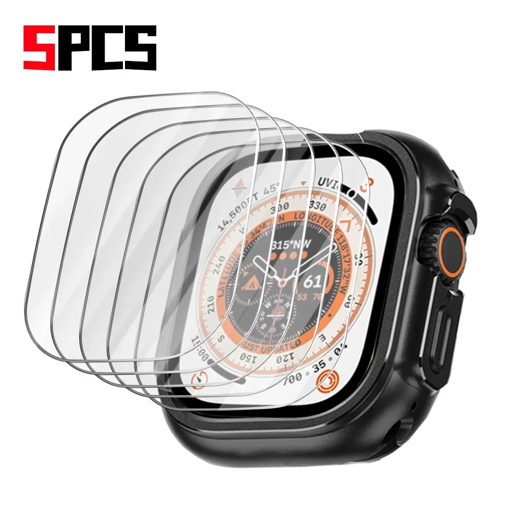 Premium Tempered Glass Screen Protectors for Smart Watches, HD Clear Protective Films, Available in Multipacks