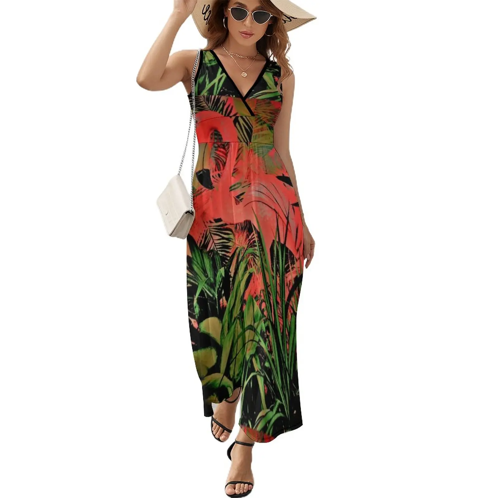 

FLAMINGO,,,House of Harlequin Sleeveless Dress Summer dresses for women women's dresses luxury prom clothes elegant dress