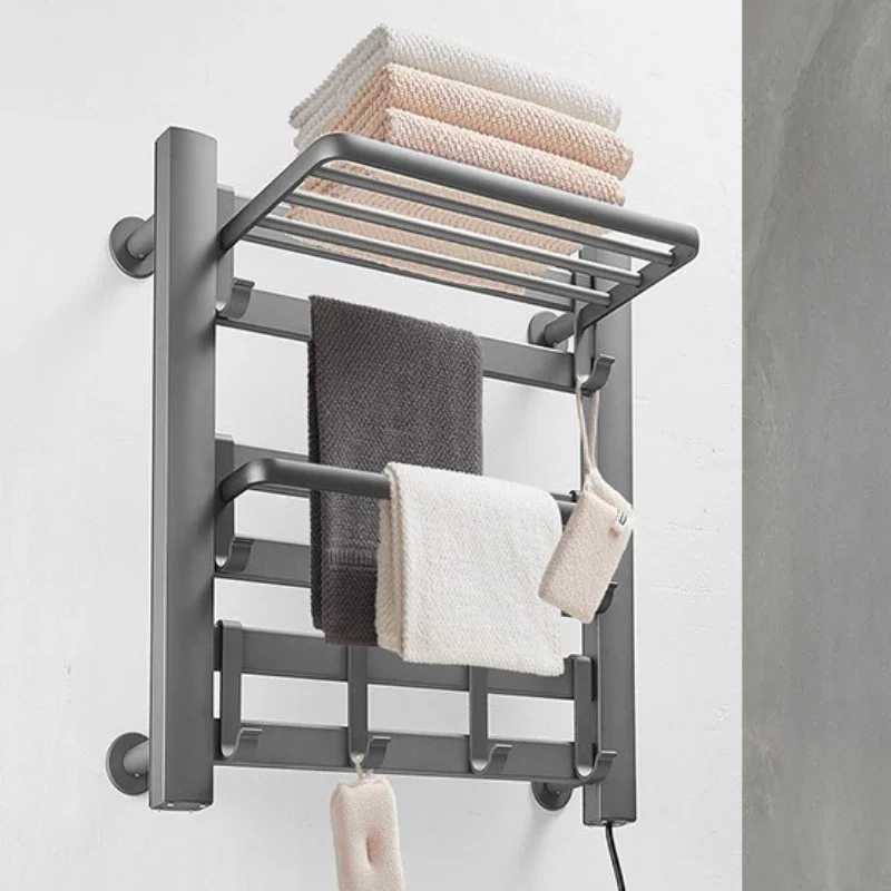 Intelligent Electric Towel Warmer, Bathroom Disinfection and Home Heating, Drying Cloth Organizer, Modern and Efficient