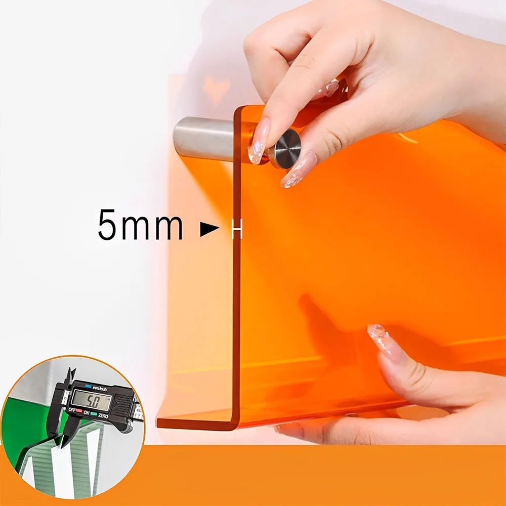 Utility Acrylic Brochure Holder Wall Mount Magazine Rack Pamphlet Stand Floating Bookshelves Hang Display Literature Organizer
