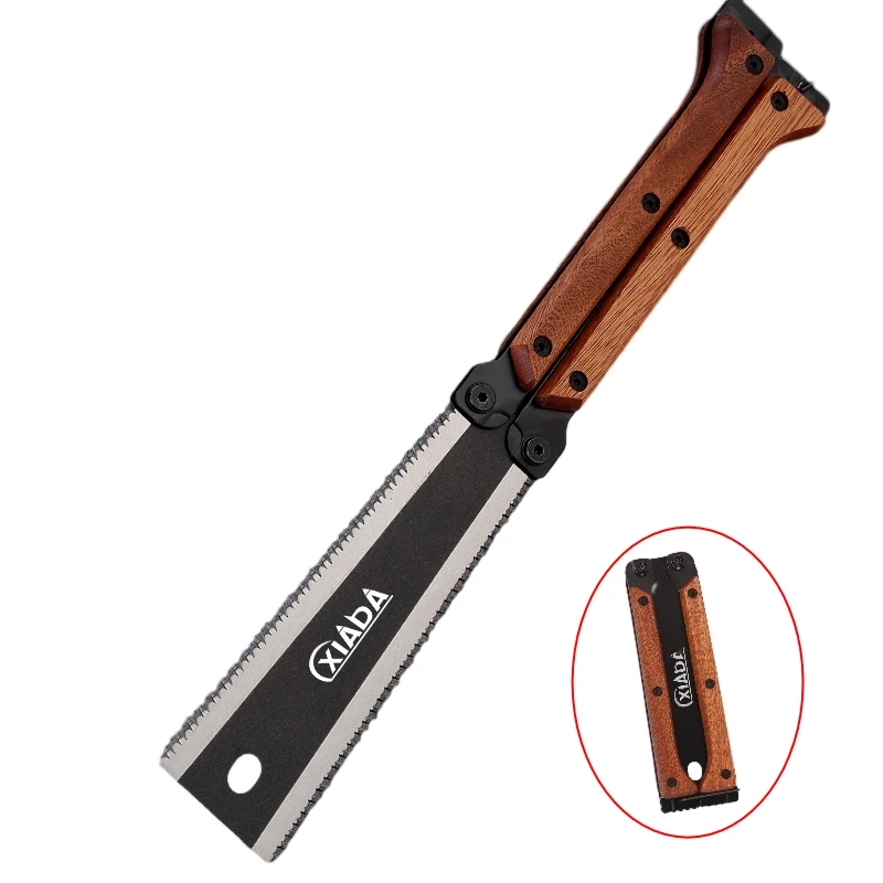 

Portable Folding Saw Double Edge Blade Garden Woodworking Saw Outdoor Camping Hunting Hand Saw