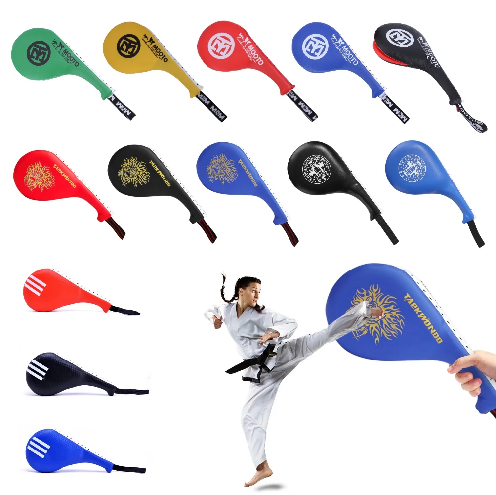 Boxing Training Pads Durable Taekwondo Foot Target Children Martial Arts Muay Thai Boxing Accessories Foot Kickboxing boxing target taekwondo kick pad boxing pad