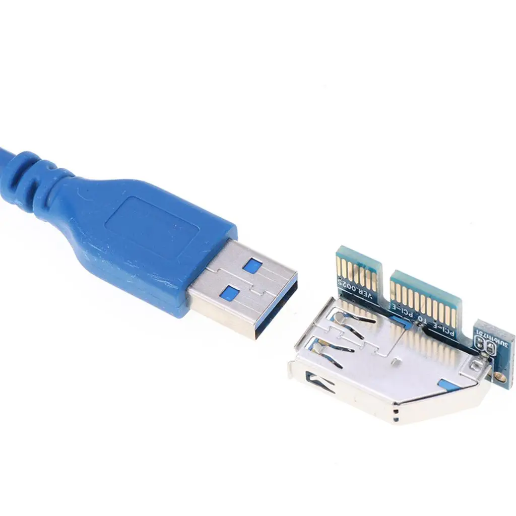 USB 3.0 PCI Express Expansion Card 4 Port Riser Adapter with Power Connector for Industrial PC