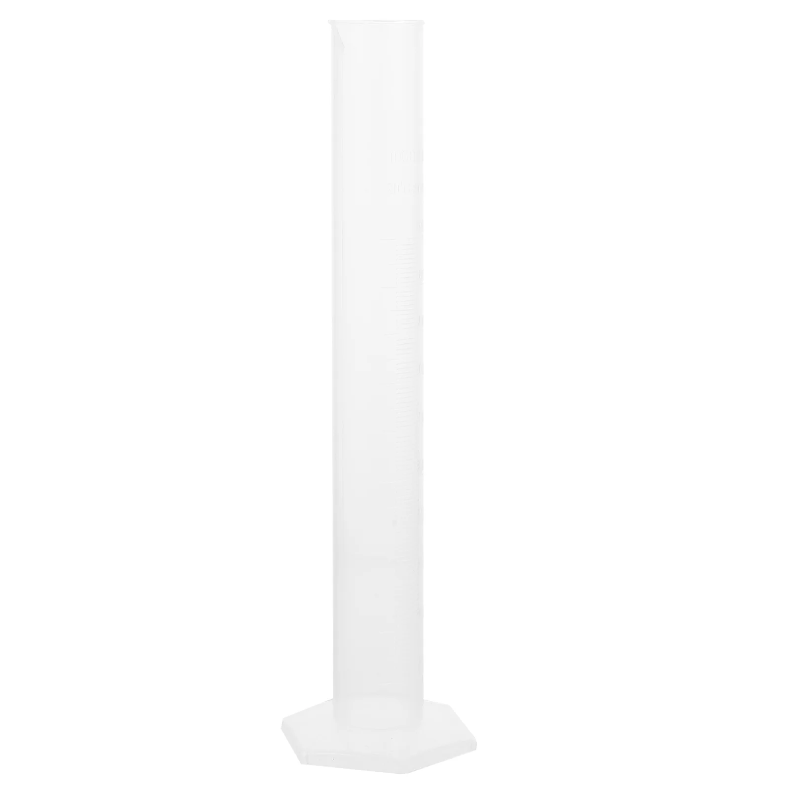 

100ml Plastic Graduated Cylinder Beaker Science Measuring Test Tube Flask for Laboratory Home Use