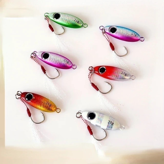 Micro Jig Fishing Lures 1PC 5.5g Metal Spoon Jigging Bait Jigs