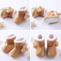 Toddler Shoe Cozy Fleece Snow Boots Winter Baby Girl Shoes Warm Baby Footwear for Newborn Toddlers 0-2 Years Old 5