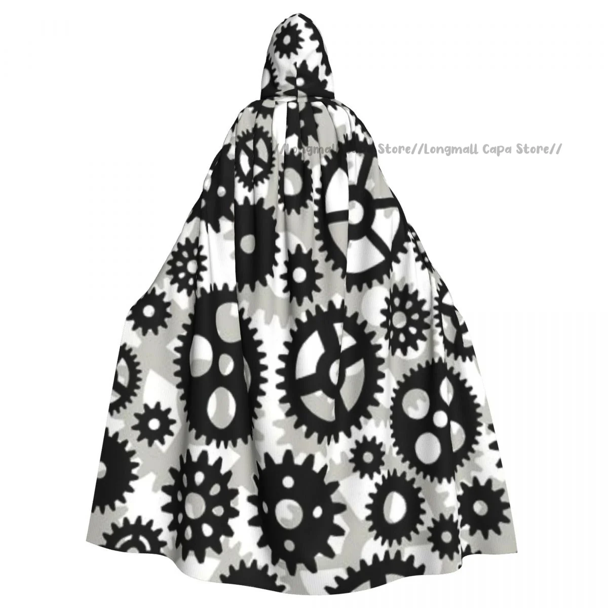 

Witch Cloak Gears Halloween Cosplay Costume Unisex Adult Cloak Retro Ages Cape