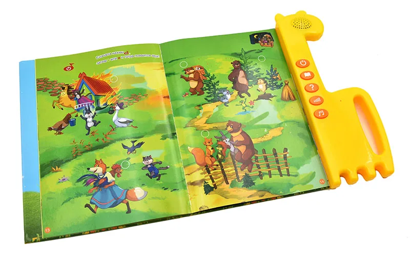Newest Multifunction Russian Language Electric Book Audio Learning Read Study Toy for Pre-school Kids Toddler Teaching E-Book 5