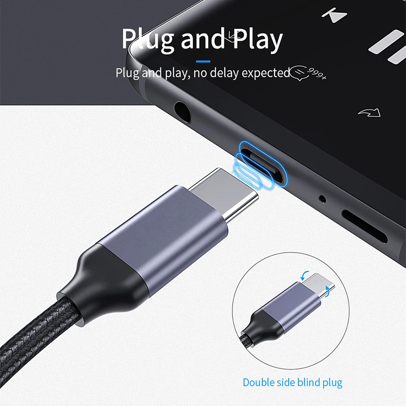 Adaptador USB tipo C 2 en 1 para auriculares, Cable de carga rápida de 60W para Samsung, Huawei, Xiaomi, Macbook, 3,5mm, Audio Aux jack, PD, nuevo - Imagen 2
