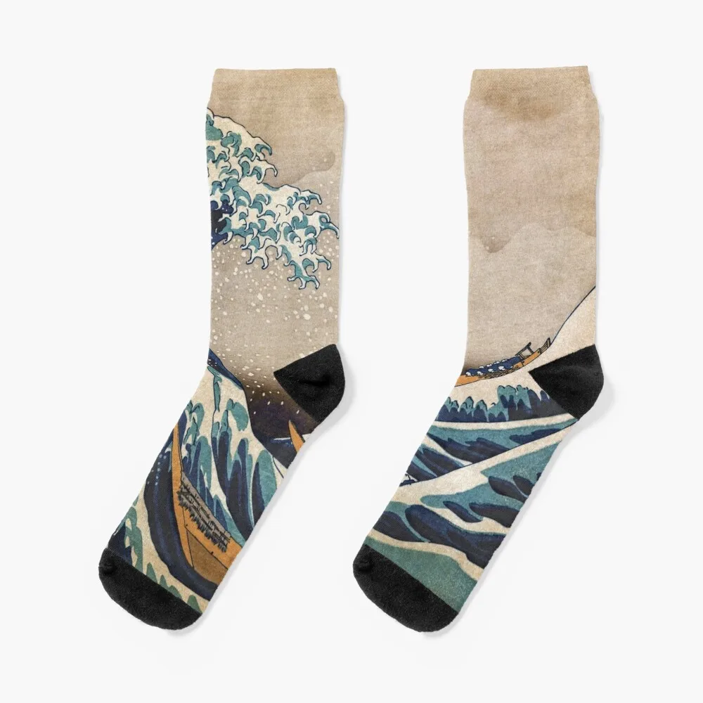 

The Great Wave off Kanagawa Socks gift winter Boy Child Socks Women's