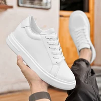 Nouveaux hommes baskets ascenseur chaussures rehaussant la hauteur augmenter semelle intérieure 6-10CM talons hauts chaussures en cuir chaussures de Sport hommes chaussures 2