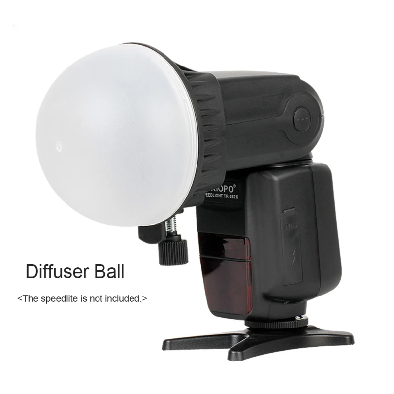 Triopo Speed lite Blitzlicht Modifikator Zubehör Kit mit magnetischen Universal Mount Adapter Diffusor Kugel für Godox/Yongnuo – Detail 9
