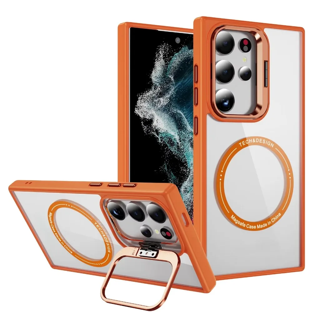 Magnetic Acrylic Transparent Phone Case - Shockproof Protective Cover