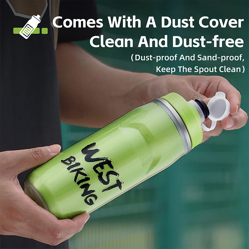 WEST BIKING Cycling Cold Water Insulated Bottle MTB Road Bike