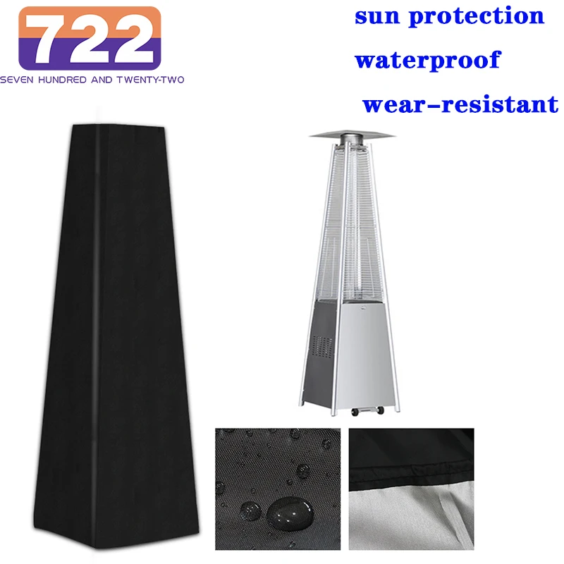 

HD Outdoor Heater Waterproof Furniture Protector Durable Pyramid Patio Gas Heater Dust Cover UV Protector Patio Furniture Cover