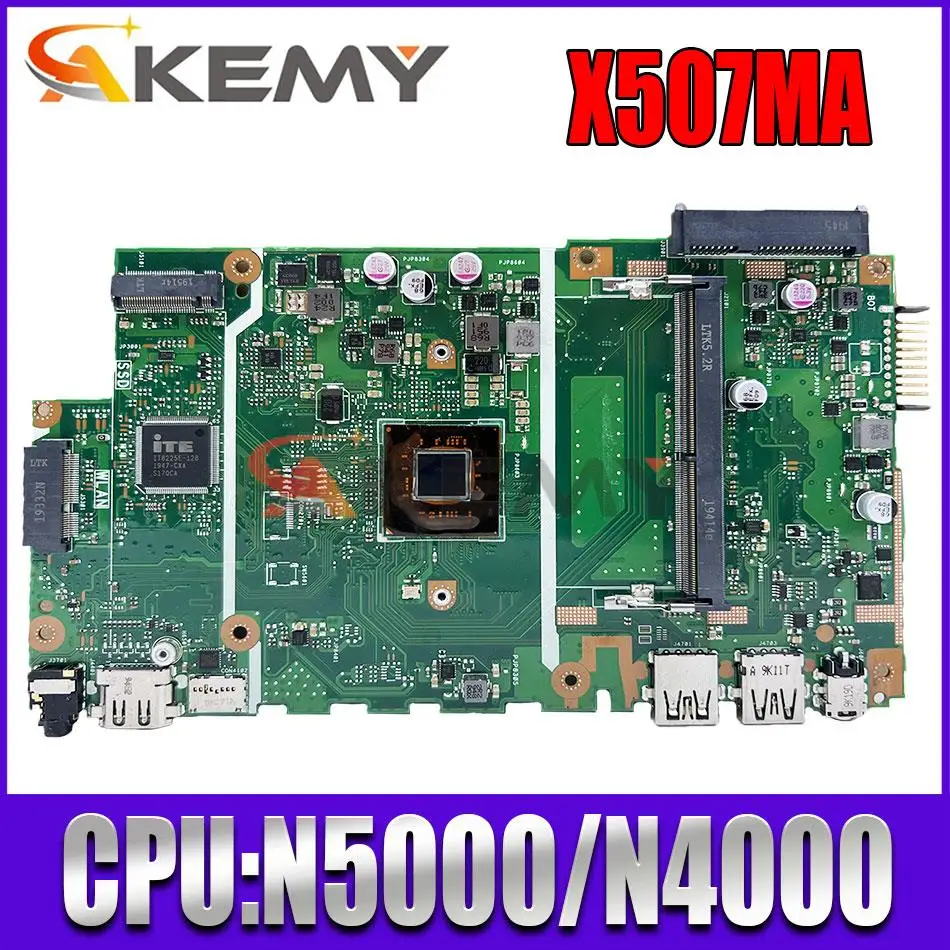 Материнская плата для ноутбука X507MA X507M X507 F507 X507LA X507L с Pentium N5000 N4000 i3 материнская плата kefu x540mb материнская плата asus x540m a540m x540mb x540ma для ноутбука с n5000 n4000 n4100 920mx 8gb 4gb ram 100% тест