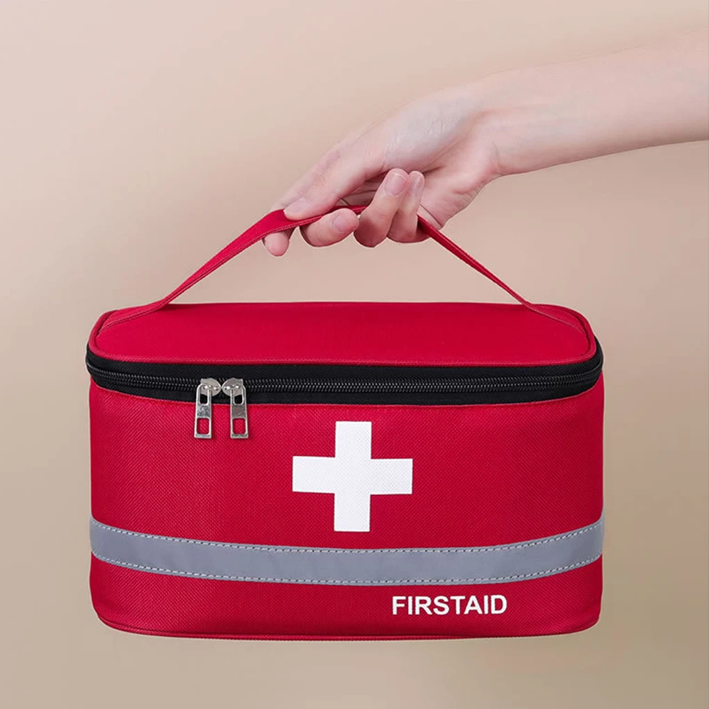 Trousse De Premiers Secours étanche - 1,2 Litre, Rouge | Nylon Ripstop, Fermeture Roulée | Pour Randonnée, Bateau, VTT