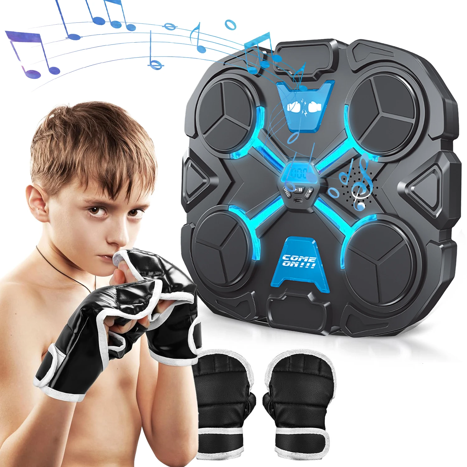 New Music Boxing Machine Smart Bluetooth Wall Mounted Music Boxing Trainer Gym Home Electronic Target Punching Equipment