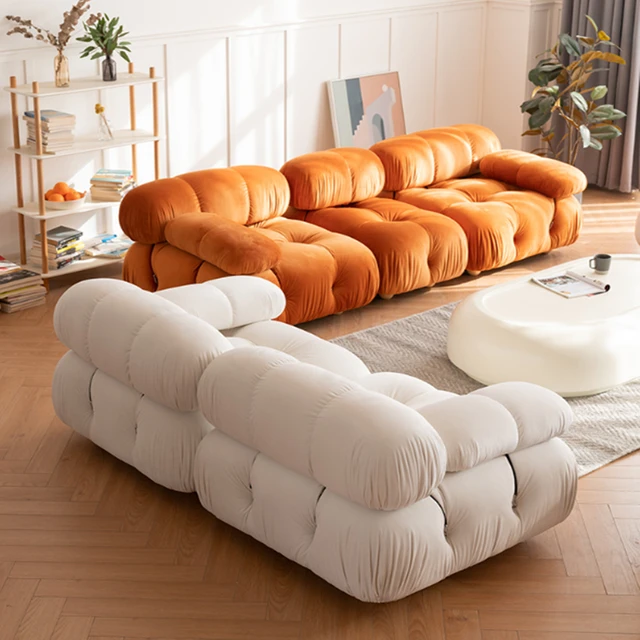 Customized Italian Replica Single Person Square Sofa, Fleece Module, Nordic  Light Luxury Small Family Lamb Velvet Bread Sofa - Living Room Sofas -  AliExpress