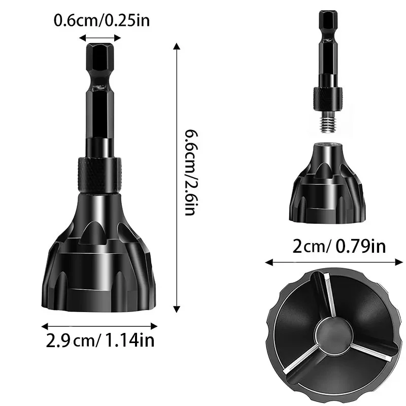 

Alloy outer circle chamfering tool, screw trimming and deburring tool, electric tool accessory, three blade chamfering knife