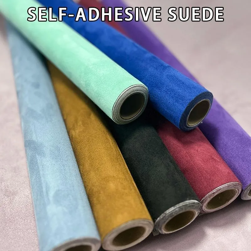 Lámina Autoadhesiva De Terciopelo Y Gamuza 3D, En Rollo De 45 O 90 Cm De Ancho, Colores Varios, Marca DecoMeister