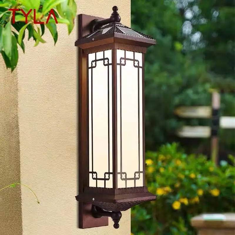 

TYLA Solar Wall Lamp Creativity Retro Outdoor Sconce Light LED Waterproof IP65 for Home Villa Corridor Courtyard