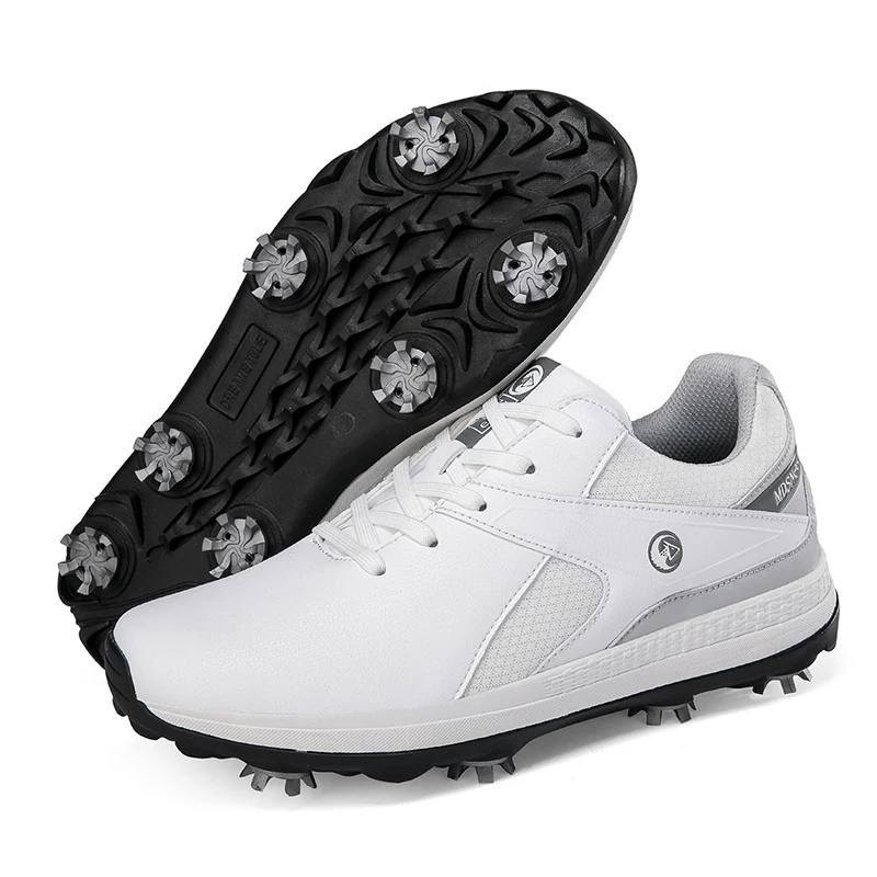 

Men Spikes Golf Shoes Professional Golf Wears for Men Comfortable Walking Sneakers Anti Slip Gym Footwears