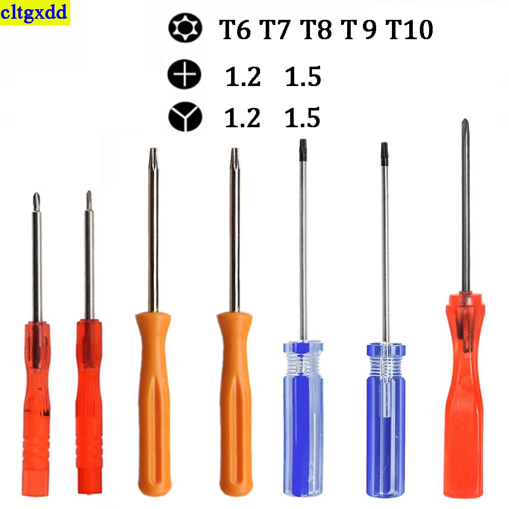 10 Pezzi 1.5 2.0 3.0Mm T8 T10 T7 T6 T4 T3 Cacciavite Di Precisione Croce Di Sicurezza 1.2 1.5 Y1.2 1.5 Cacciavite Strumento Foro Anti Leva