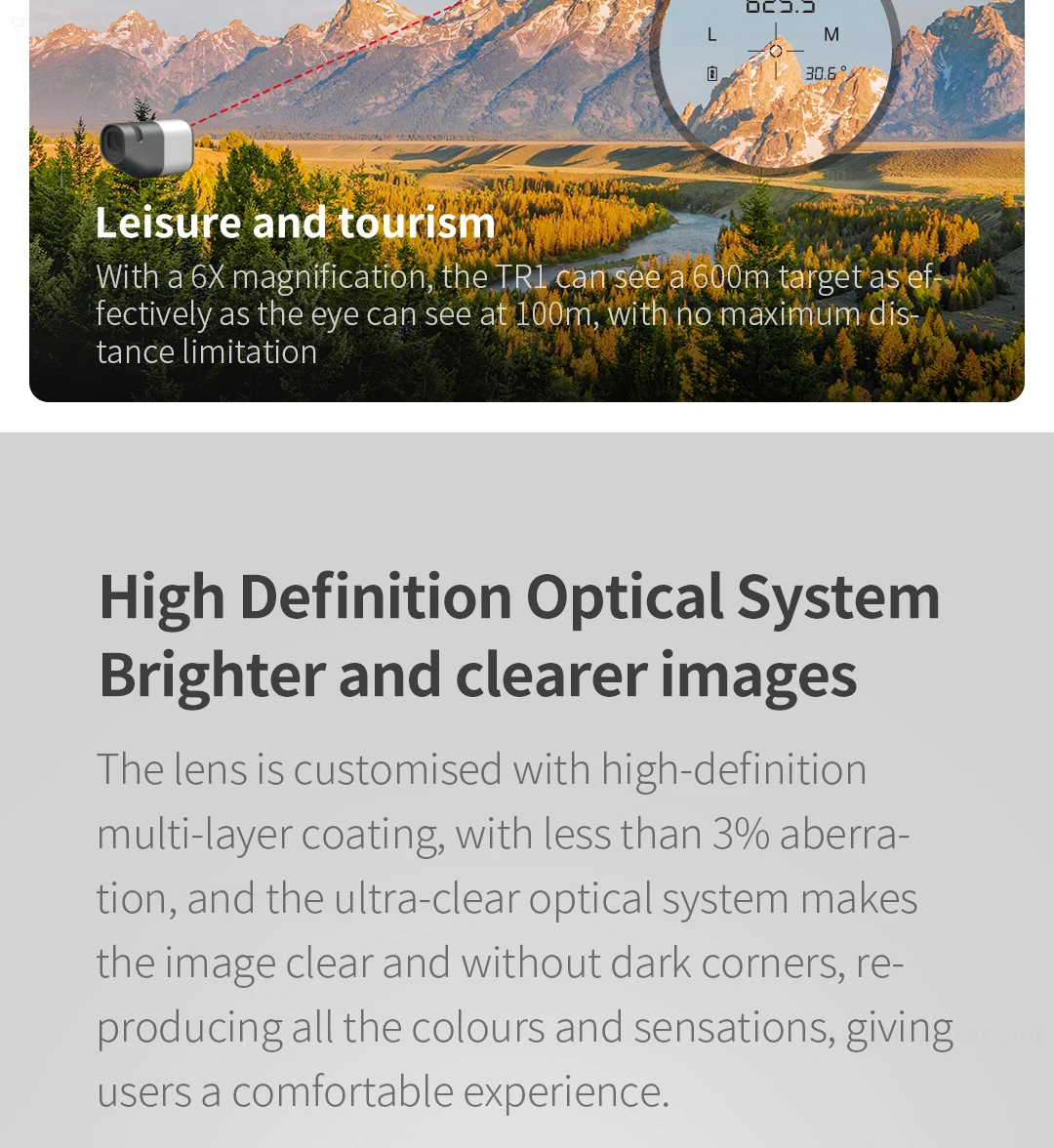 Xiaomi DUKA ATuMan TR1 Laser Rangefinder Telescope 6X