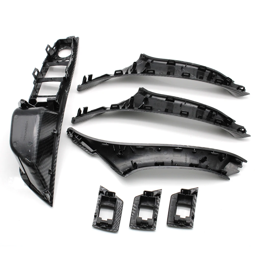 7 teile/satz LHD Innen Armlehne Tür Pull Griff Panel Innen Trim Abdeckung Für BMW 5 Serie F10 F11 F18 520i 523i 525i 528i 535i – Detail 9