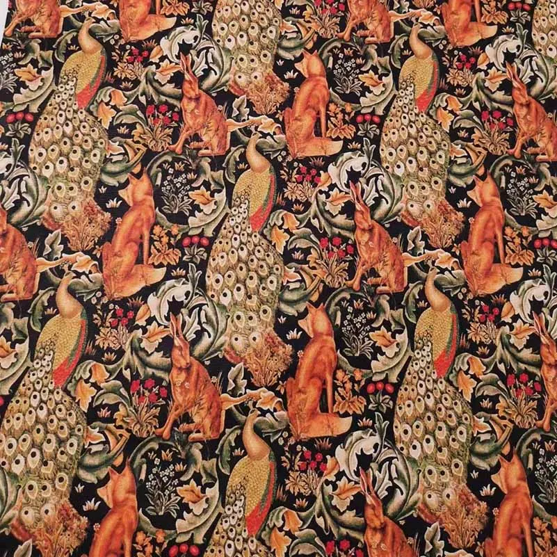 William Morris Vintage Floral 100% Cotton Fabric for Sewing and DIY Crafts