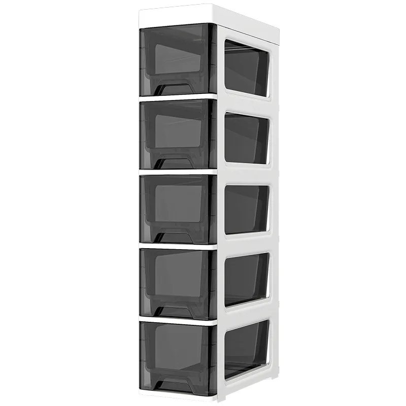 Small Space Storage Cabinet Black Metal - Brightroom™