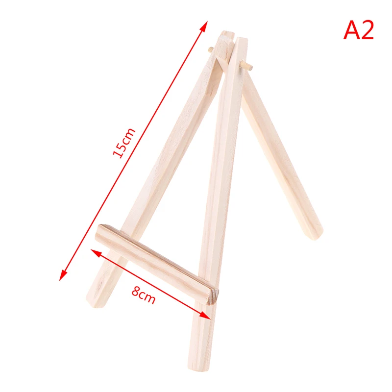 Mini Wooden Tripod Easel Display Painting Stand Card Canvas Holder