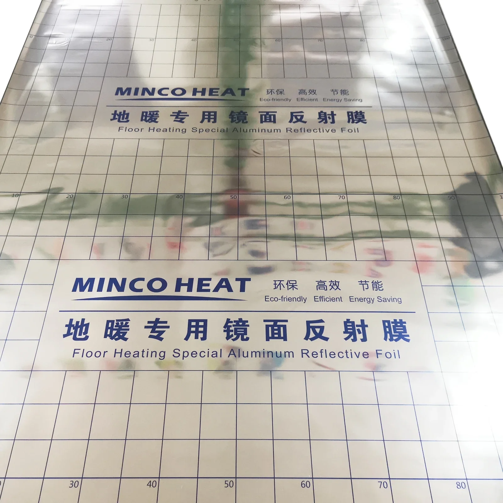 MINCO HEAT ฉนวนอลูมิเนียมฟอยล์ ประหยัดพลังงาน กันน้ํา และกันความชื้น ฟิล์มสะท้อนแสงทําความร้อนใต้พื้น 1