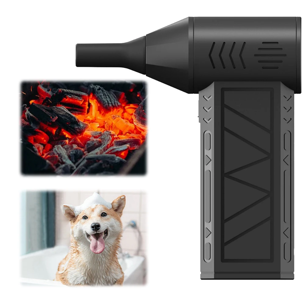 Mini  Fan Rechargeable Electric Air Duster with Light Air Blower Violent Blower for Computer Keyboard Outdoors Car Home
