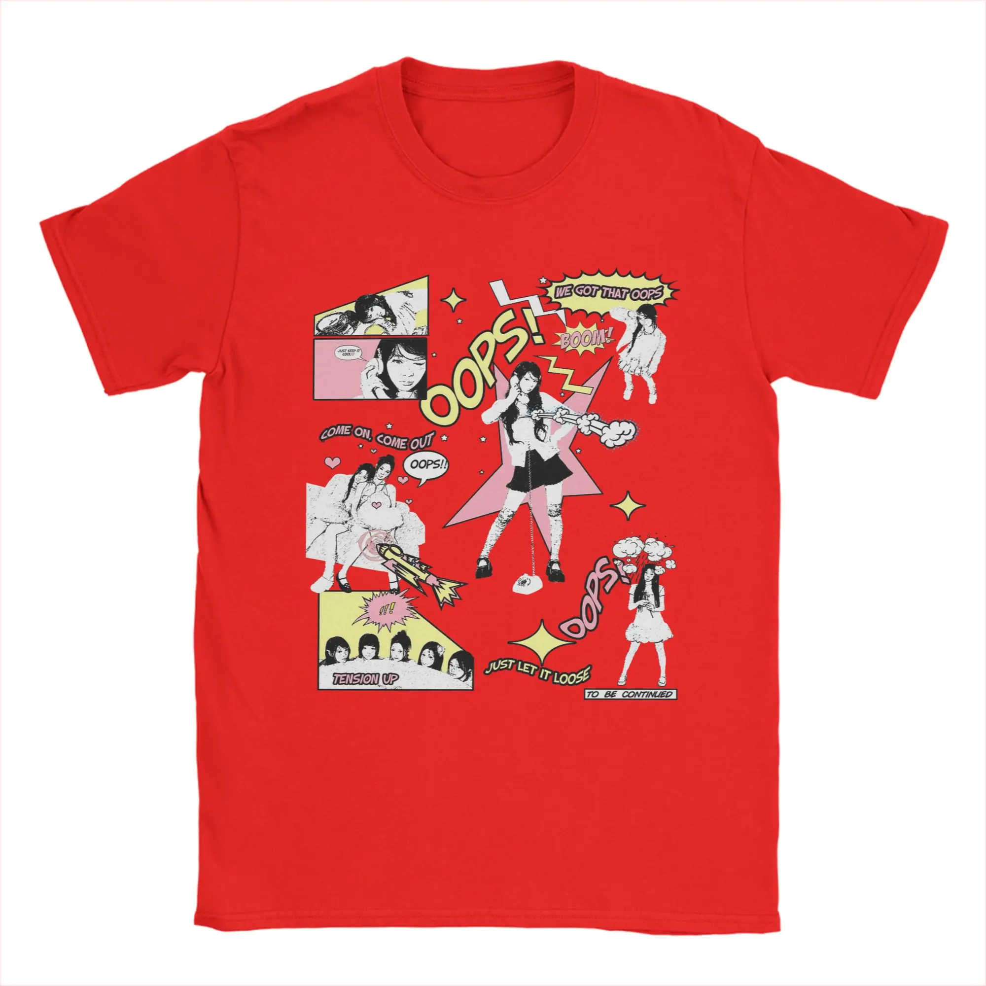 Illit Kpop Men's Funny Cotton Crew Neck T-Shirt, Short Sleeve