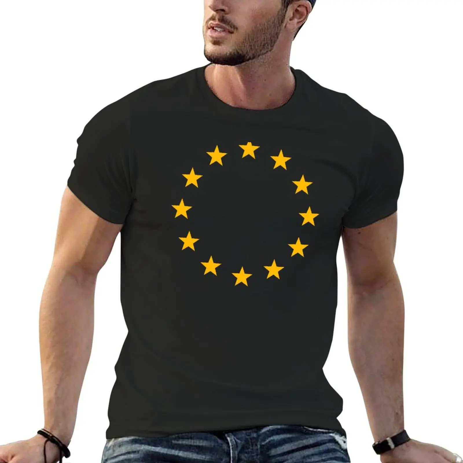 

Europe, European Union, EU, flag, stars, logo T-Shirt aesthetic clothes blacks plus size men clothing
