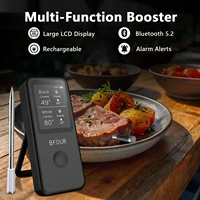 Wireless Meat Thermometer Digital Bluetooth Probes with HD Display & APP Remote Monitoring for Rotisserie Grill BBQ Smoker Steak 2