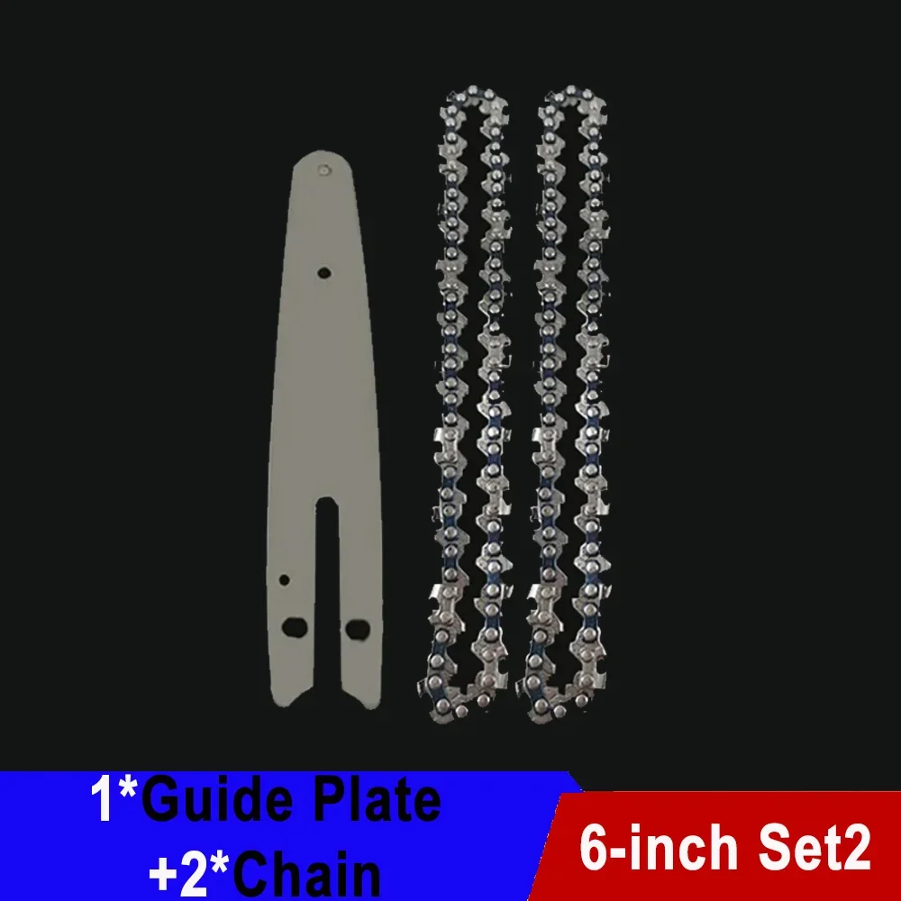 Enhanced Chainsaw Blade and Guide Bar Set - 6 Inch, 37 Drive Links