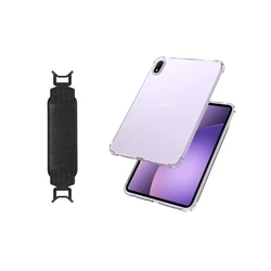 Sleek Transparent Shockproof Tablet Protector Case - Slim Design with Airbag Cushioning for Oppo Pad Mini 8.8in (TPU Case and Strap)