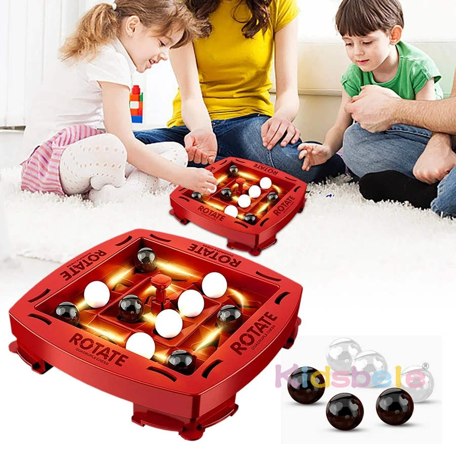 Track Logic Chess Fun Game Table Top Orbital Logic Chess Game Family-Child Intelligence 2 Player Strategy Board Games