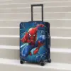 Spider Man Web Shooting Leap Poster Suitcase Cover Business Protection Flight Strectch Luggage Accesories 1